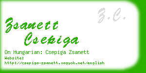 zsanett csepiga business card